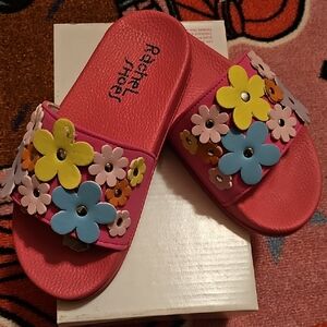 Rachel Shoes Pink and Yellow Floral Sandals